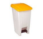 Poubelle 60 litres Mobily Rossignol tri sélectif rectangle à pédale couleur