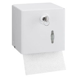 Distributeur papier toilette JVD mixte laqué blanc