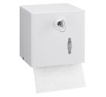 Distributeur papier toilette JVD mixte laqué blanc