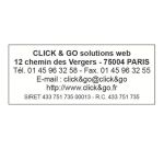 Tampon texte personnalisable Printy 4913 Trodat monochrome 5 lignes