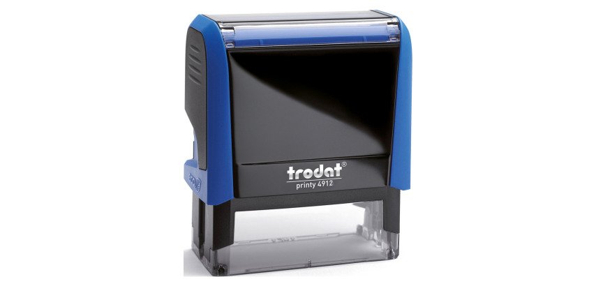 Trodat Printy 4912 sello con texto personalizable 5 líneas 47 x 18 mm monocromo