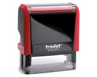 Tampon texte personnalisable Printy 4913 Trodat monochrome 5 lignes - Rouge
