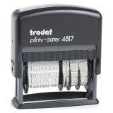 Tampon encreur automatique dateur standard 12 formules Trodat Printy 4817