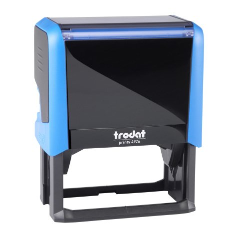 Trodat Printy 4926 Formato Grande sello con texto personalizable 8 líneas 75 x 38 mm monocromo