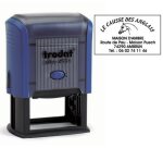 Trodat Printy 4926 Formato Grande sello con texto personalizable 8 líneas 75 x 38 mm monocromo