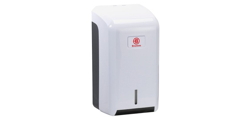 Distributeur de papier toilette Bruneau pour rouleaux et paquets