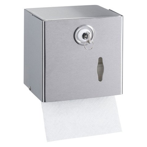 Distributeur papier toilette JVD mixte inox brossé