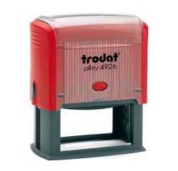 Trodat Printy 4926 Formato Grande sello con texto personalizable 8 líneas 75 x 38 mm monocromo