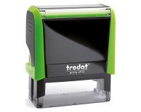 Tampon texte personnalisable Printy 4912 Trodat monochrome 4 lignes - Vert