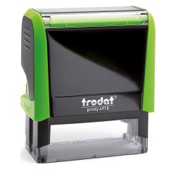 Trodat Printy 4915 sello con texto personalizable 8 líneas 70 x 25 mm monocromo