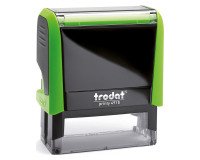 Tampon texte personnalisable Printy 4915 Trodat monochrome 6 lignes - Vert