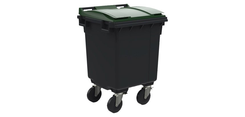 Conteneur à déchets 400 litres 4 roues couleur