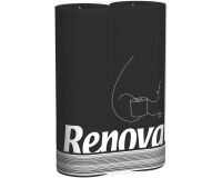 Pack of 6 toilet paper rolls Renova black