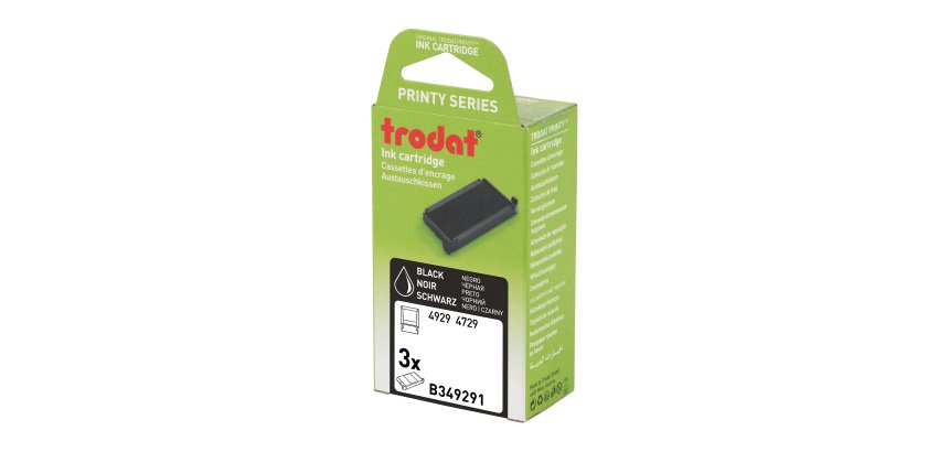 Cassette d'encrage Trodat Printy 6/4929 - Lot de 3