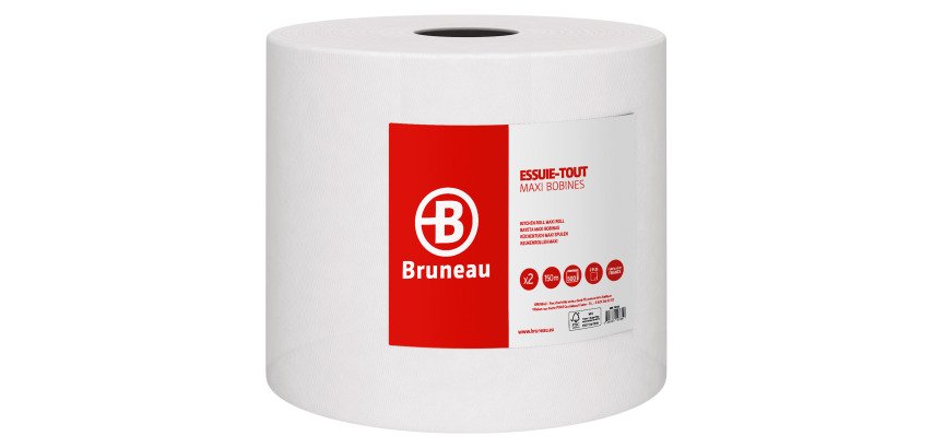 Essuie-tout maxi Bruneau 150 m blanc