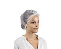 Set mit 100 Haarnetzen ohne Klappe aus Polypropylen