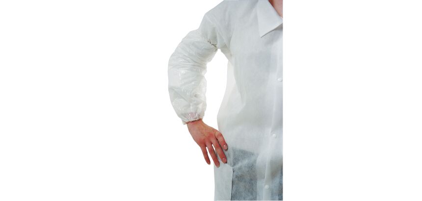 Manchettes polyéthylène blanches - Lot de 100