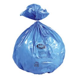 Packung mit 50 Müllsäcken 50 l blau NF