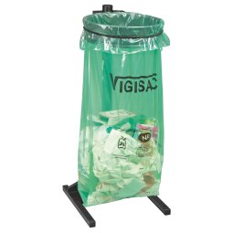 Sac poubelle 110 litres NF Vigisac vert translucide - 250 sacs