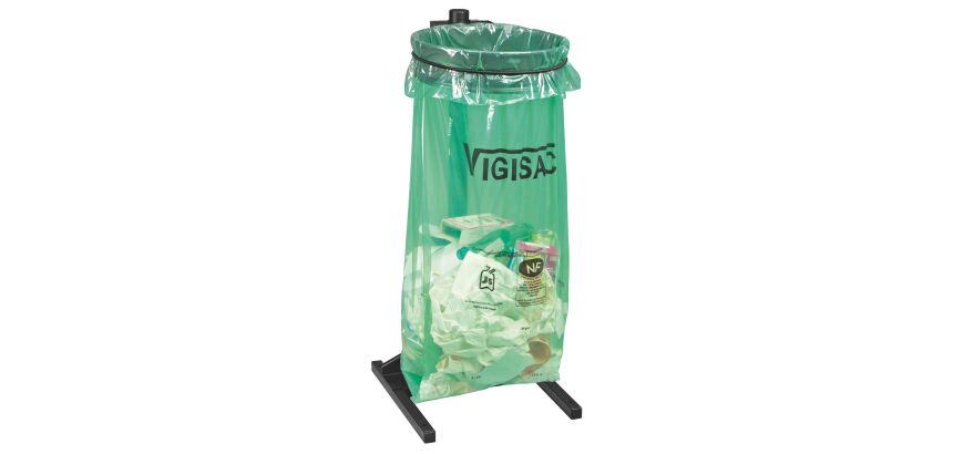 Sac poubelle 110 litres vigisac NF vert - carton de 250