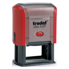 Trodat Printy 4929 Formato Grande sello con texto personalizable 6 líneas 50 x 30 mm monocromo