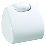 Distributeur papier toilette rouleau Sanipla Rossignol, plastique blanc