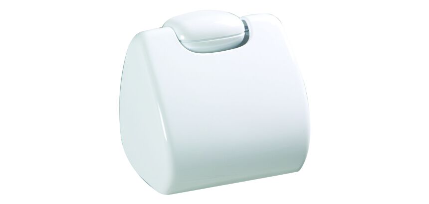 Distributeur papier toilette rouleau Rossignol plastique blanc