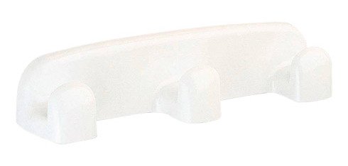 Patère pour sanitaires 3 têtes Rossignol plastique blanc
