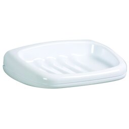 Porte-savon pour sanitaires Sanipla Rossignol plastique blanc