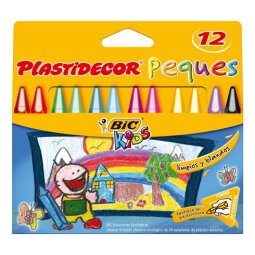 Caja de 12 ceras Bic Kids Plastidecor Peques