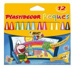 Caja de 12 ceras Bic Kids Plastidecor Peques