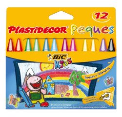 Caja de 12 ceras Bic Kids Plastidecor Peques