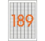 Étiquettes adresse jet d'encre, laser et copieur 25,4 x 10 mm Apli blanche - Boîte de 1890