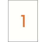 Etiquettes adresse jet d'encre, laser et copieur 210 x 297 mm Apli blanche - Boîte de 10