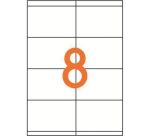 Etiquettes adresse jet d'encre, laser et copieur 105 X 74 mm Apli blanche - Boîte de 80