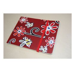 Cuaderno de viaje 14 x 11 tapa con flores 