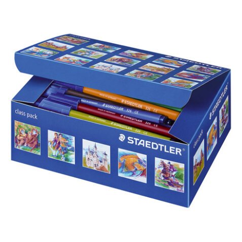 Rotuladores de colores Noris Class Pack Staedtler Caja de 100