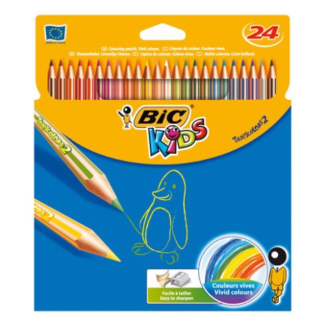 Estuche de 24 Bic Kids Tropicolors 2