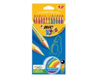 lapices de color Bic tropicolors 12 unidades