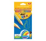 lapices de color Bic tropicolors 12 unidades
