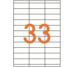 Etiquette adresse jet d'encre, laser et copieur 70 x 25,4 mm Apli blanche - Boîte de 330