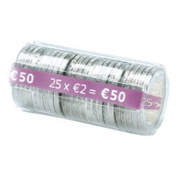 Kit 100 doosjes voor muntstukken van 2 euro 