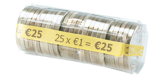 Kit de 100 étuis à monnaie 1 €