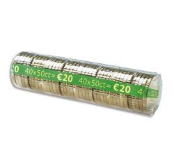 Fundas para monedas de 50 centimos - Paquete de 100 