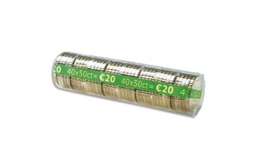 Fundas para monedas de 50 centimos - Paquete de 100 