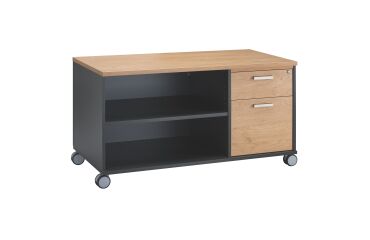 Mueble auxiliar Eden 2 cajones roble
