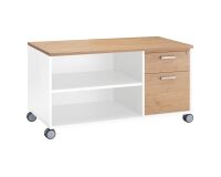 Mueble auxiliar Eden 2 cajones roble