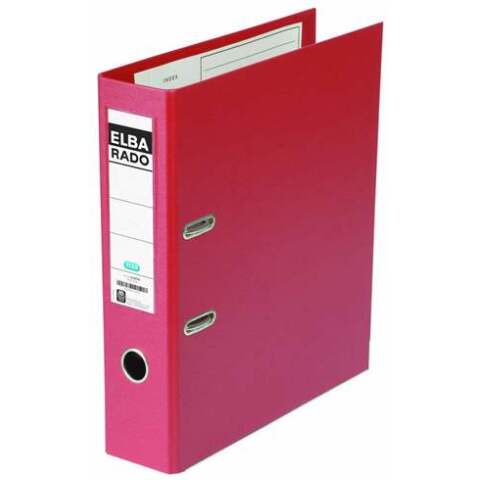Archivador Elba Rado Plast A4 de cartón forrado PVC interior y exterior Lomo 8 cm color rojo