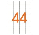 Etiquettes adresse jet d'encre, laser et copieur 48,5 x 25,4 mm Apli blanche - Boîte de 440