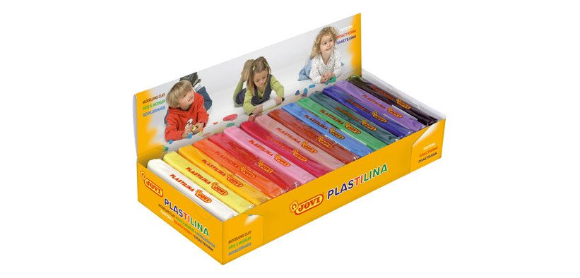Caja de 15 pastillas de plastilina Jovi de 150 g